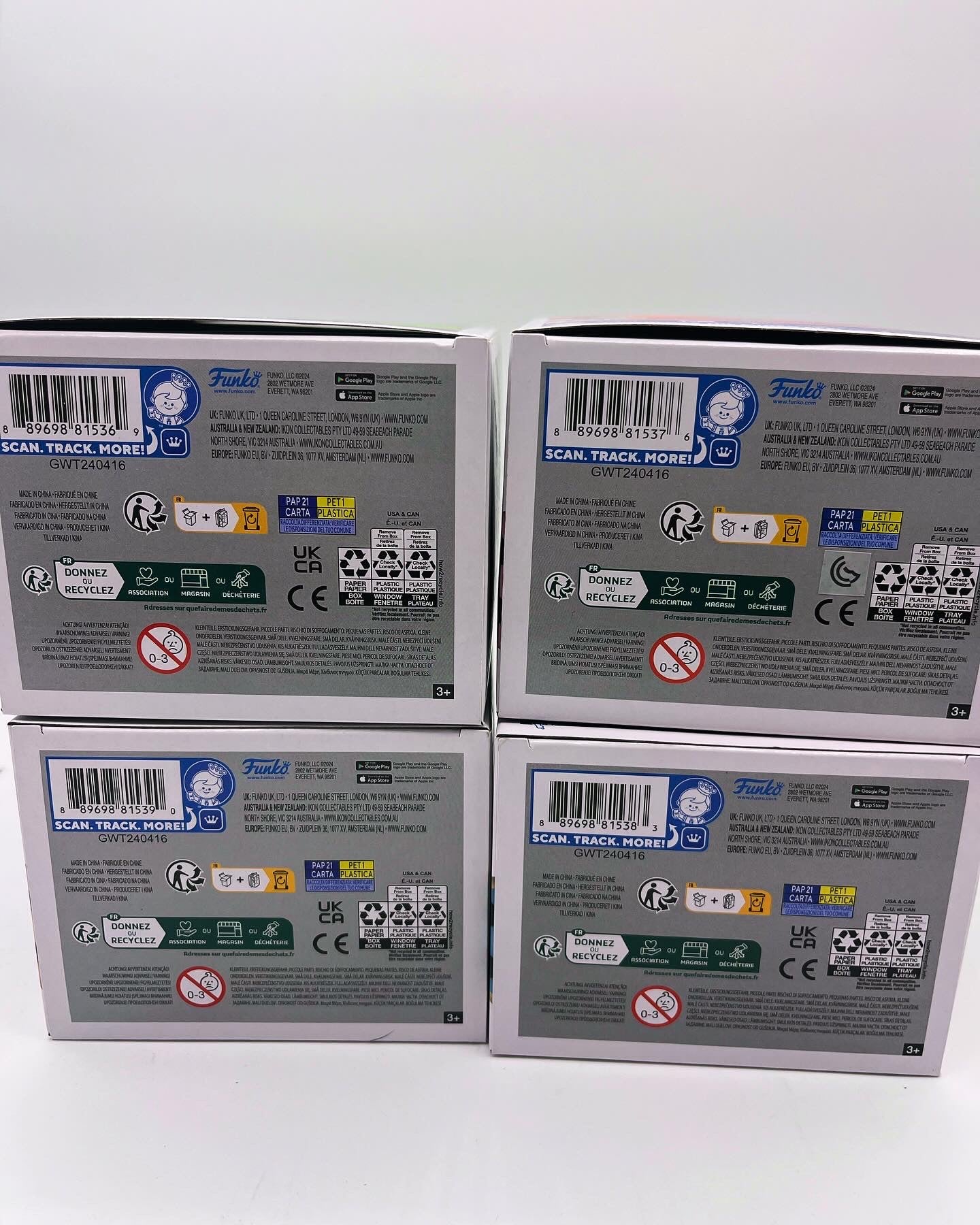 Funko Pop! Movies: Care Bears x Universal Monsters - Lot of 4- Bedtime Bear, Grumpy Bear, Tenderheart Bear, and Cheer Bear Collectible Vinyl Figures