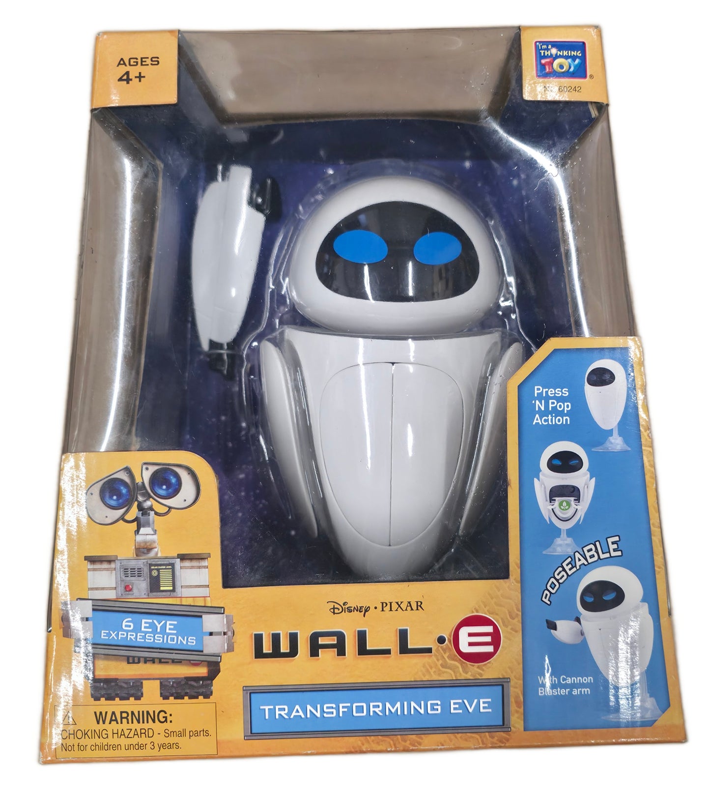 Thinkway Toys Disney Pixar's Wall-E: Eve Transforming Action Figure