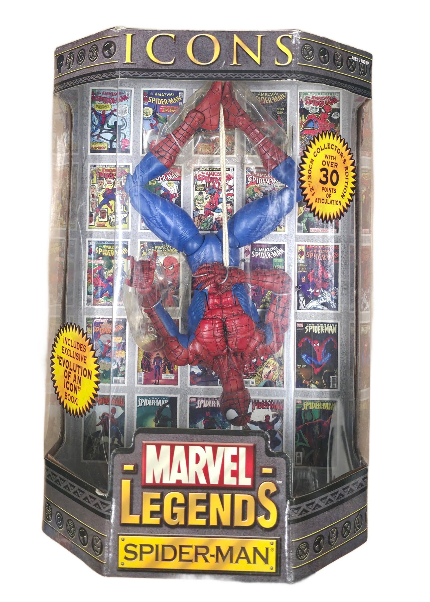 ToyBiz Spider-Man: Spider-Man Icons Marvel Legends Action Figure 12inch