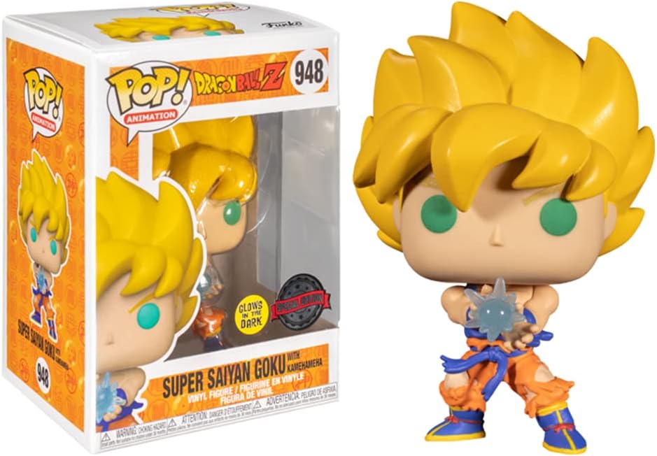 Funko Pop! Dragon Ball Z Glow-in-The-Dark Super Saiyan Goku #948 Collectible Vinyl Figure