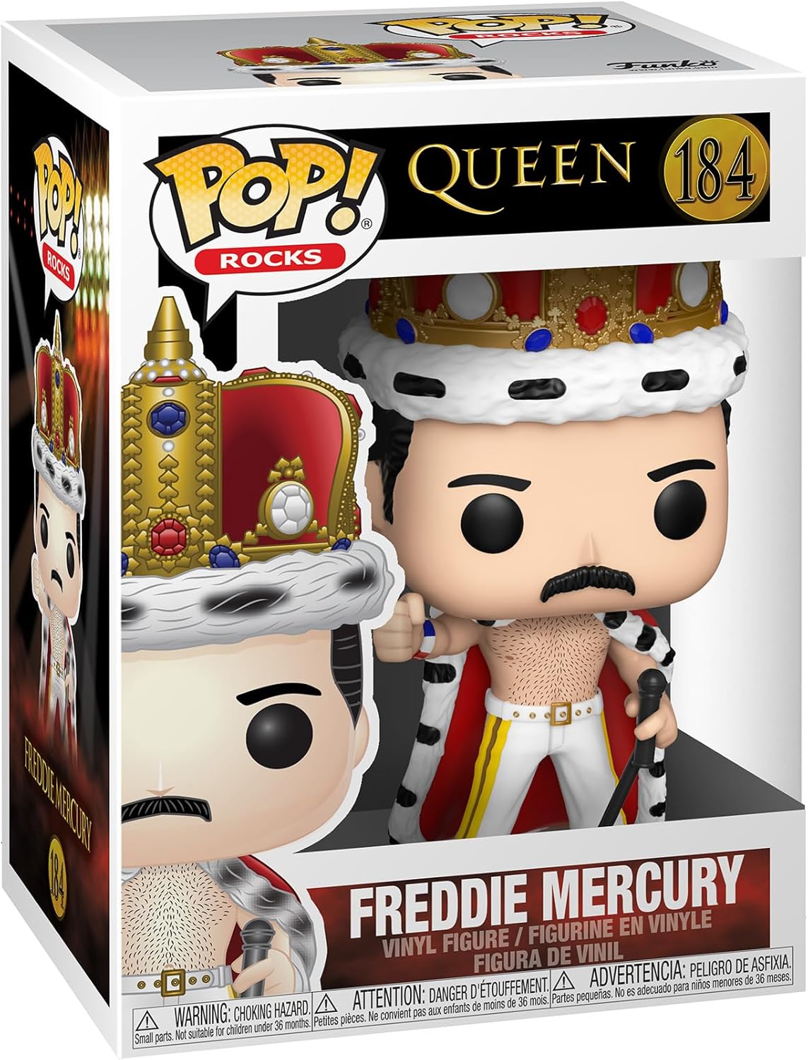 Funko Pop Album: Queen - Freddie Mercury (Crown) Figure