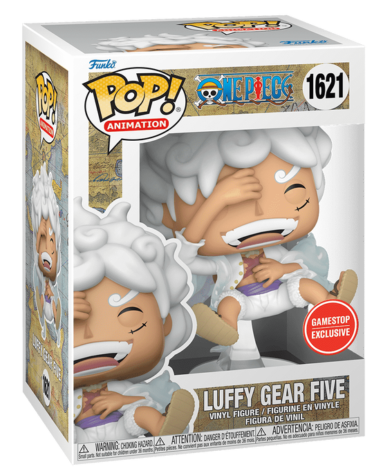 Funko Pop One Piece: Gear 5 Luffy (Laughing) Figure (Gamestop Exclusive)