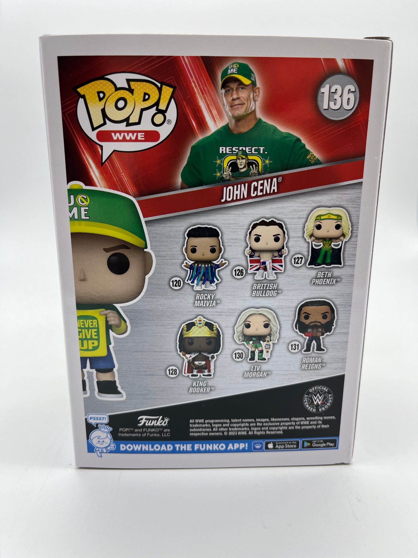 Funko Pop! WWE - John Cena (Never Give Up) #136 Collectible Vinyl Figure