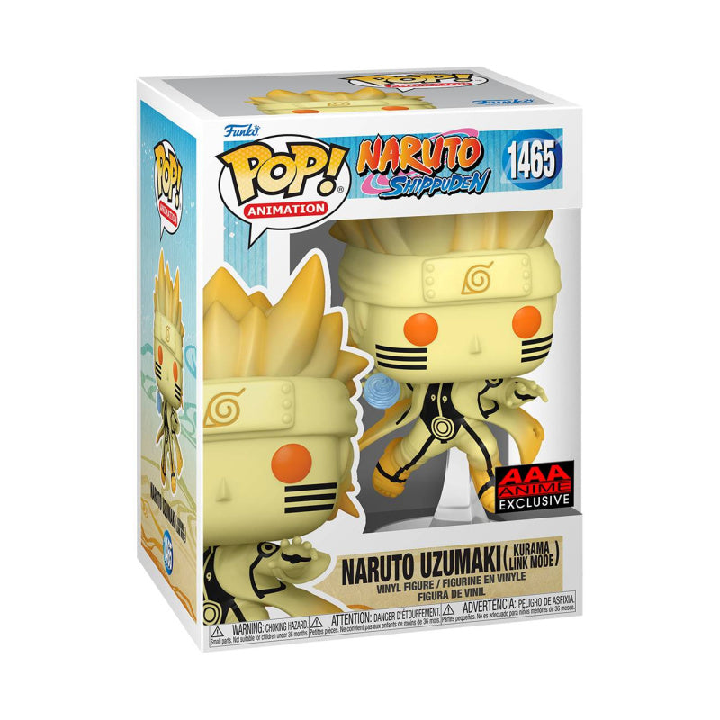 Funko Pop Naruto Shippuden: Naruto (Kurama Link) Figure (AAA Anime Exclusive)