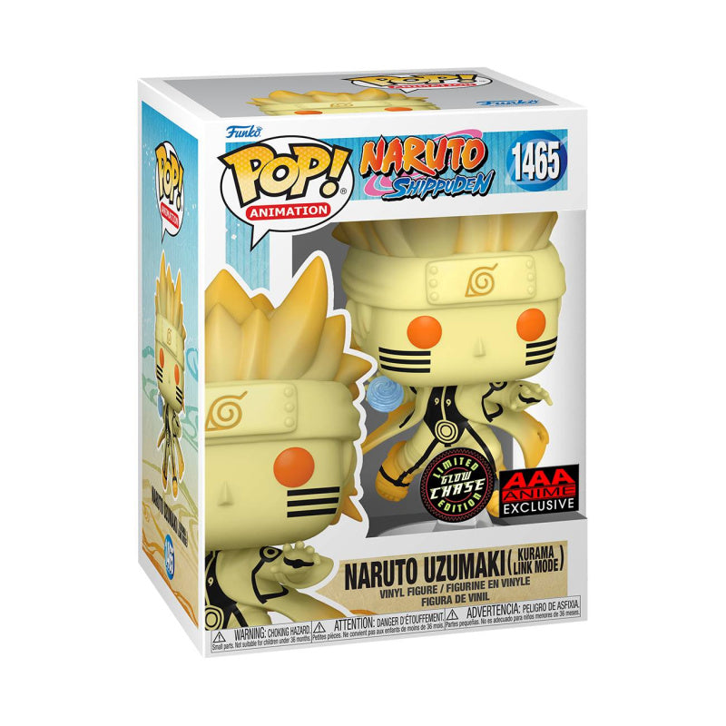 Funko Pop CHASE Naruto Shippuden: Naruto (Kurama Link) Figure (AAA Anime Exclusive)