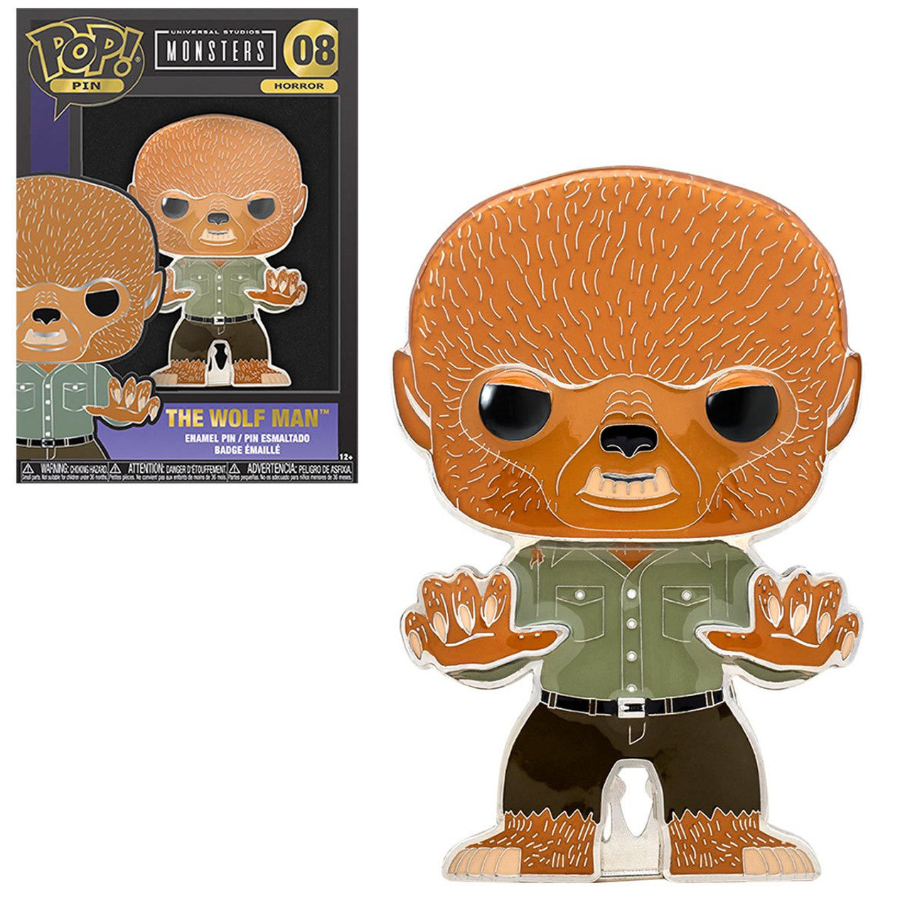 Funko POP! Pins: Universal Monsters - The Wolfman Large #08 Collectible Pin