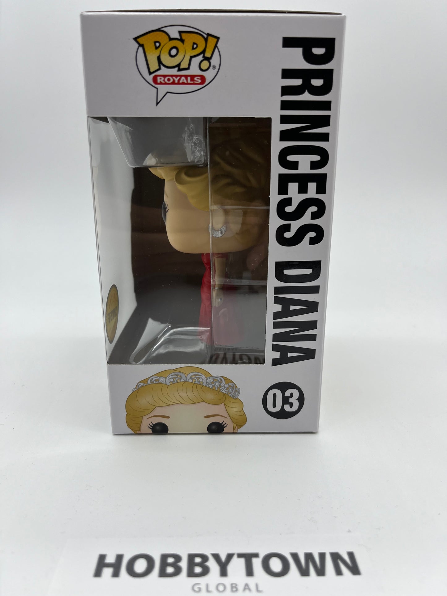 Funko Pop! Royal Family: Princess Diana of Wales in Red Dress 'Chase' #03 Special Edition Collectible Vinyl Figure