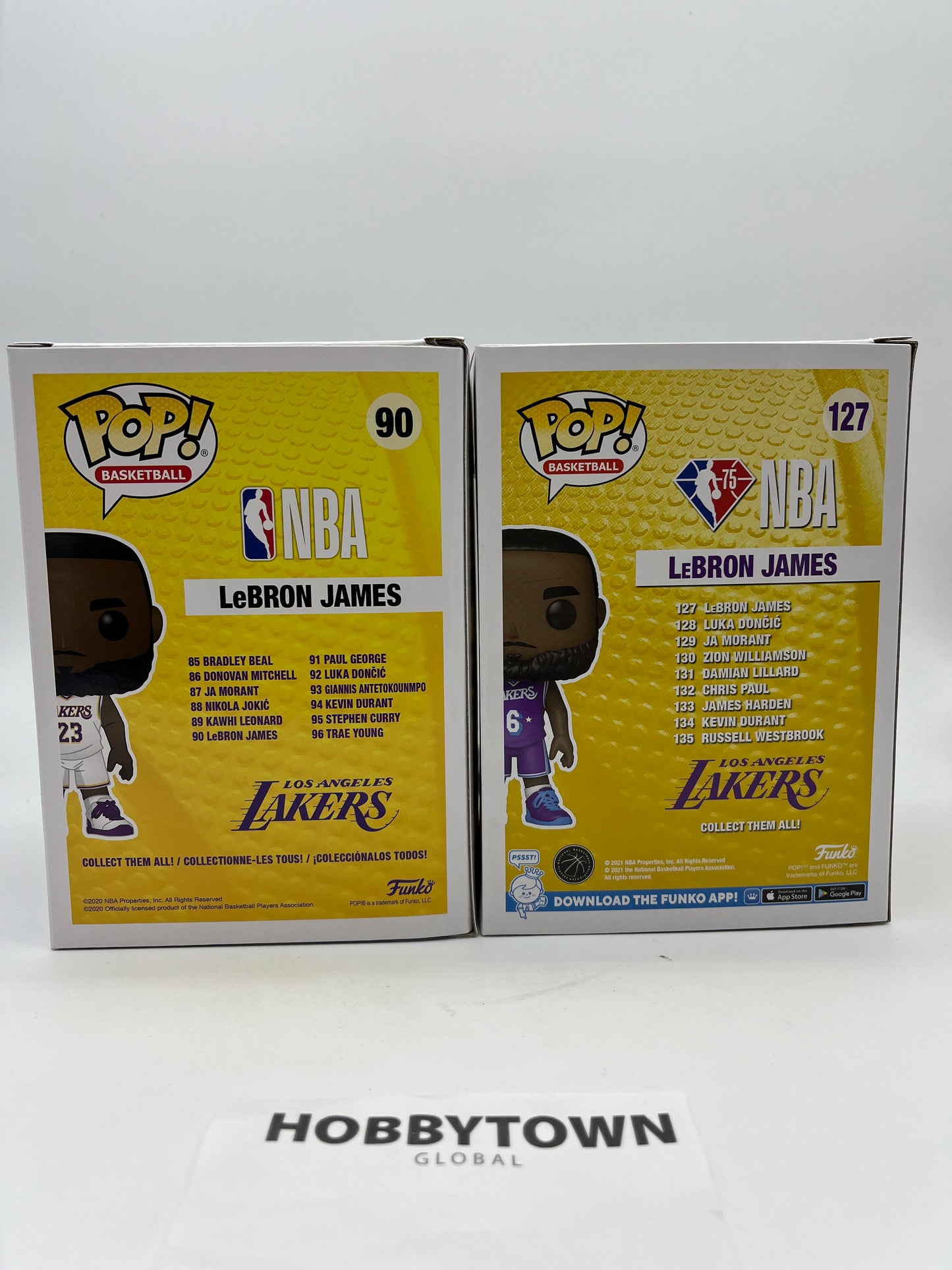 Funko Pop! Lebron James - Set of 2 - LA Lakers White and Purple Jersey