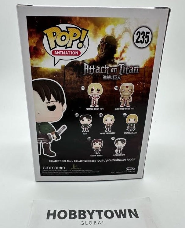 Funko POP! Animation: Attack on Titan Captain Levi Ackerman #235 Collectible Vinyl Figure