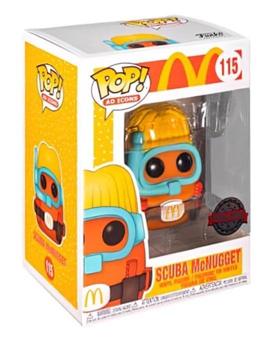 Funko Pop Ad Icons McDonalds - McNugget (Scuba) Figure (Special Edition)