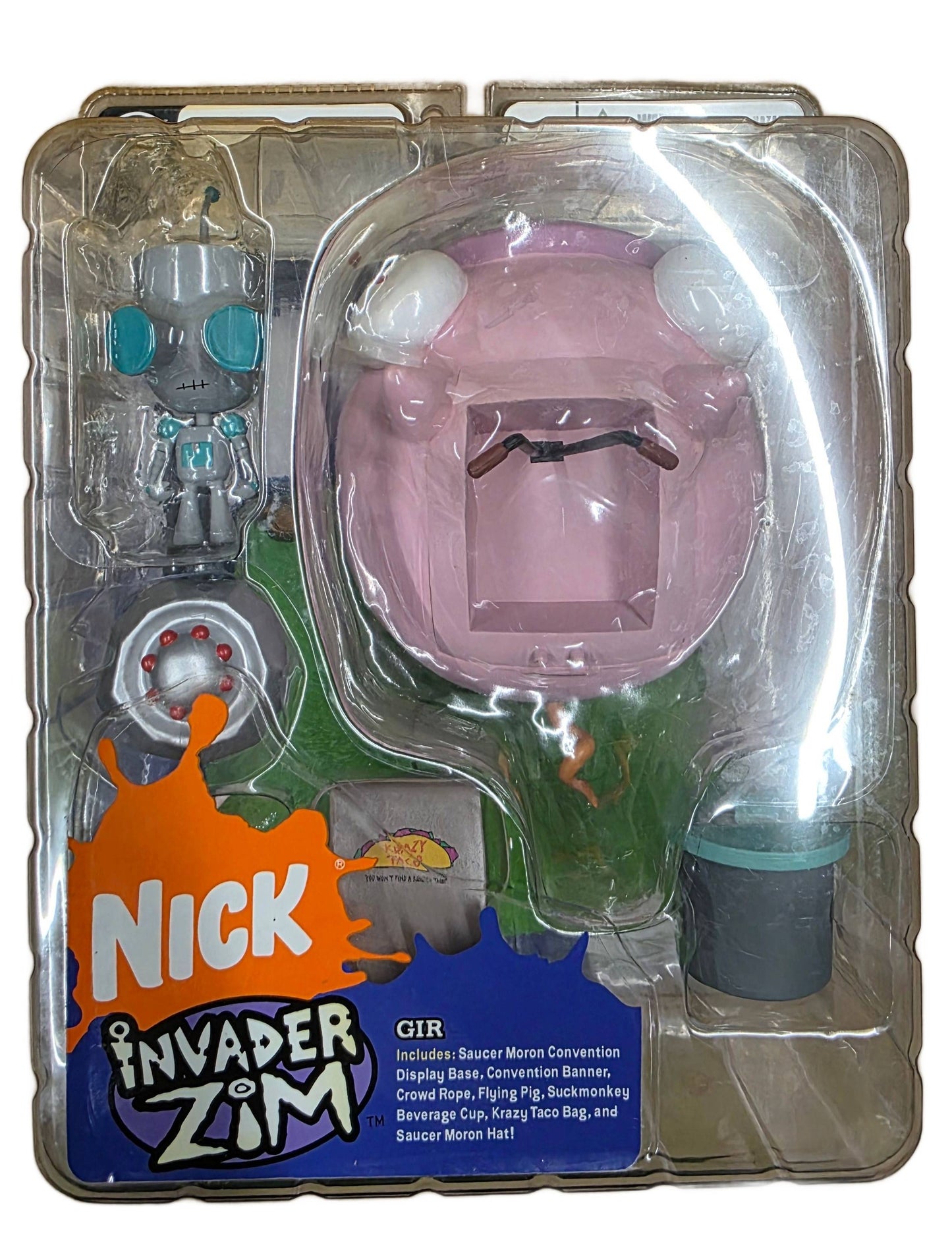 Pallisades Toys Invader Zim: Robot Gir w/ Pig Ship Action Figure