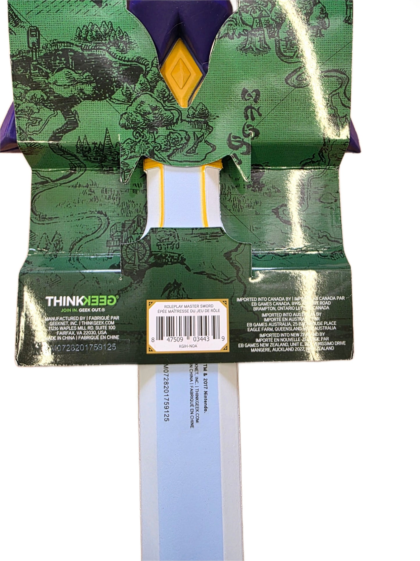 ThinkGeek Legend of Zelda: Master Sword Foam Replica Cosplay 36 inch