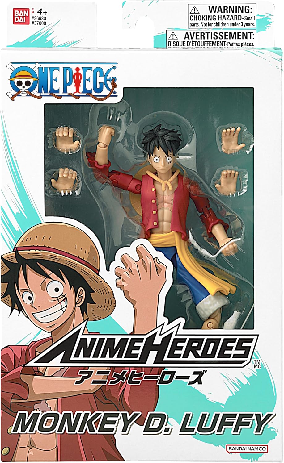 Bandai One Piece: Monkey D. Luffy Anime Heroes Action Figure