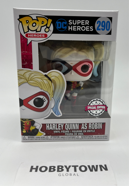 Funko Pop! DC Super Heroes: Harley Quinn as Robin #290 Collectible Vinyl Figure