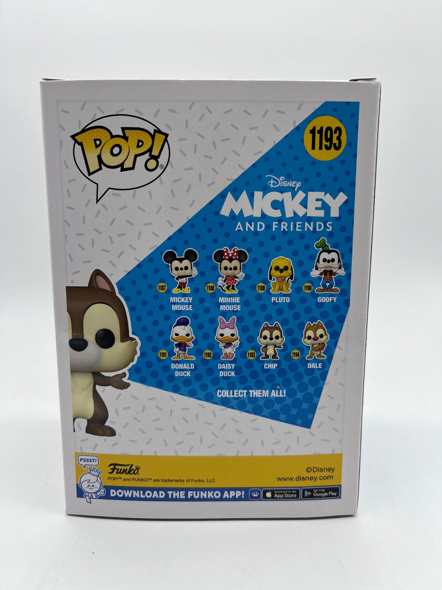 Funko Pop! Disney Mickey and Friends- Chip #1193 Collectible Vinyl Figure