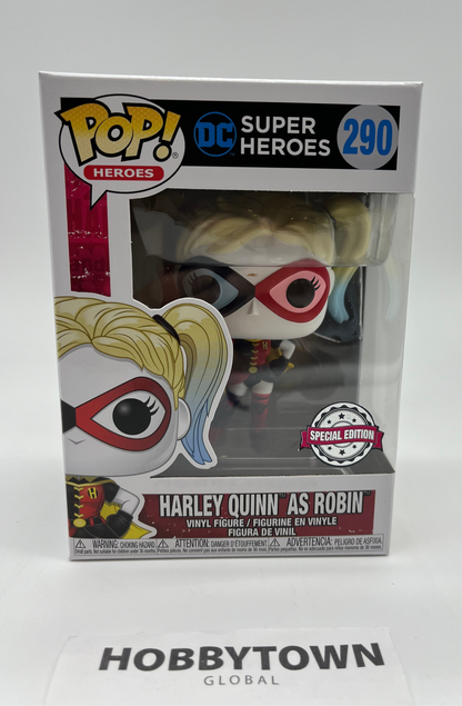 Funko Pop! DC Super Heroes: Harley Quinn as Robin #290 Collectible Vinyl Figure