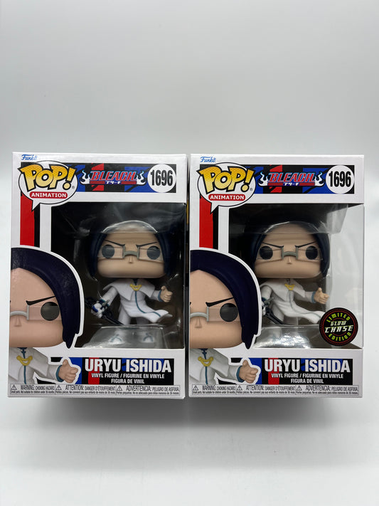 Funko Pop! Bleach- Uryu Ishida #1696 Chase w/Protector & Common Collectible Vinyl Figure