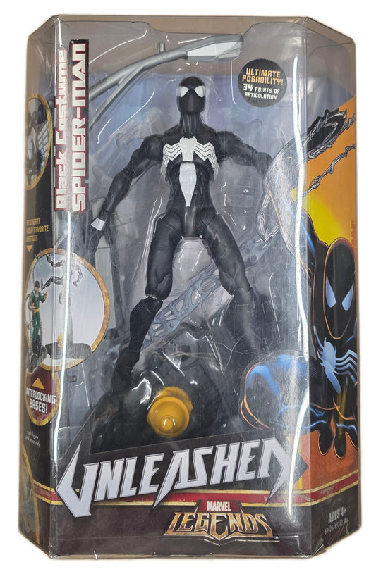 Hasbro Spiderman Unleashed: Spider-Man Black Suit Marvel Legends Action Figure