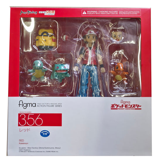 Max Factory Pokemon: Red Trainer Squirtle Bulbasaur Charmander Figma Figure