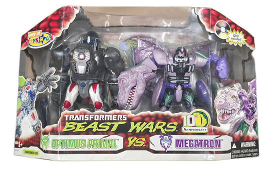 Hasbro Transformers Beast Wars Optimus Primal Vs Megatron Figure ToyRUs Exclusive