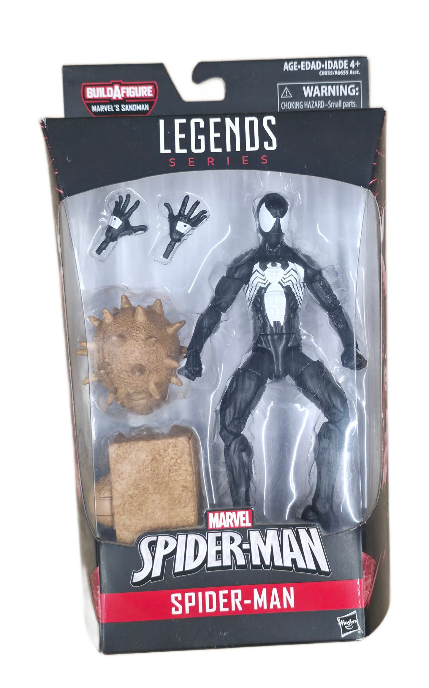 Hasbro Spider-Man: Spider-Man (Black Suit Symbiote) Marvel Legends Action Figure