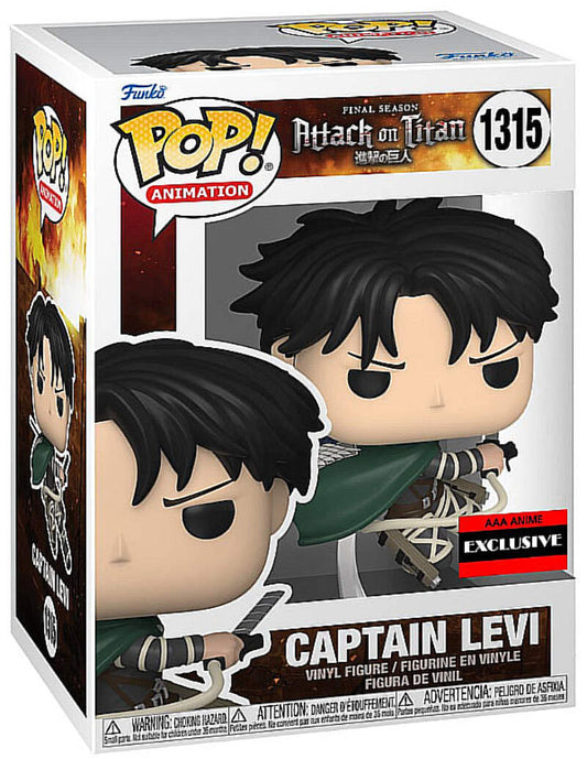 Funko Pop Attack on Titan - Captain Levi Ackerman Figure (AAA Anime Exclusive)