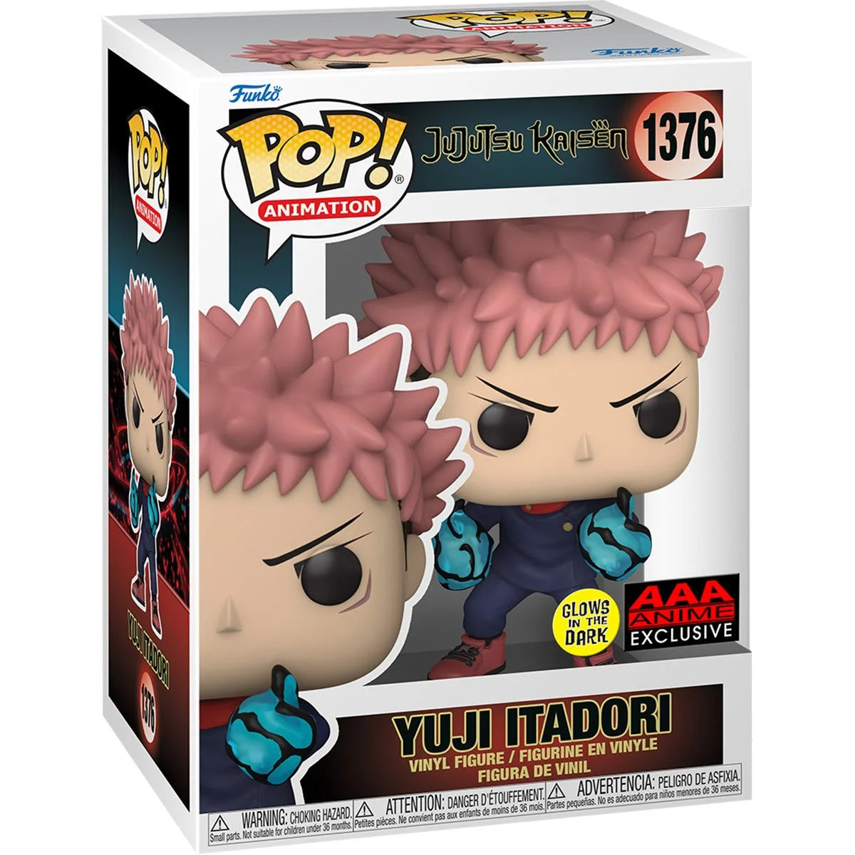 Funko Pop Jujutsu Kaisen: Yuji Itadori (Divergent Fist) Figure (AAA Anime Exclusive)