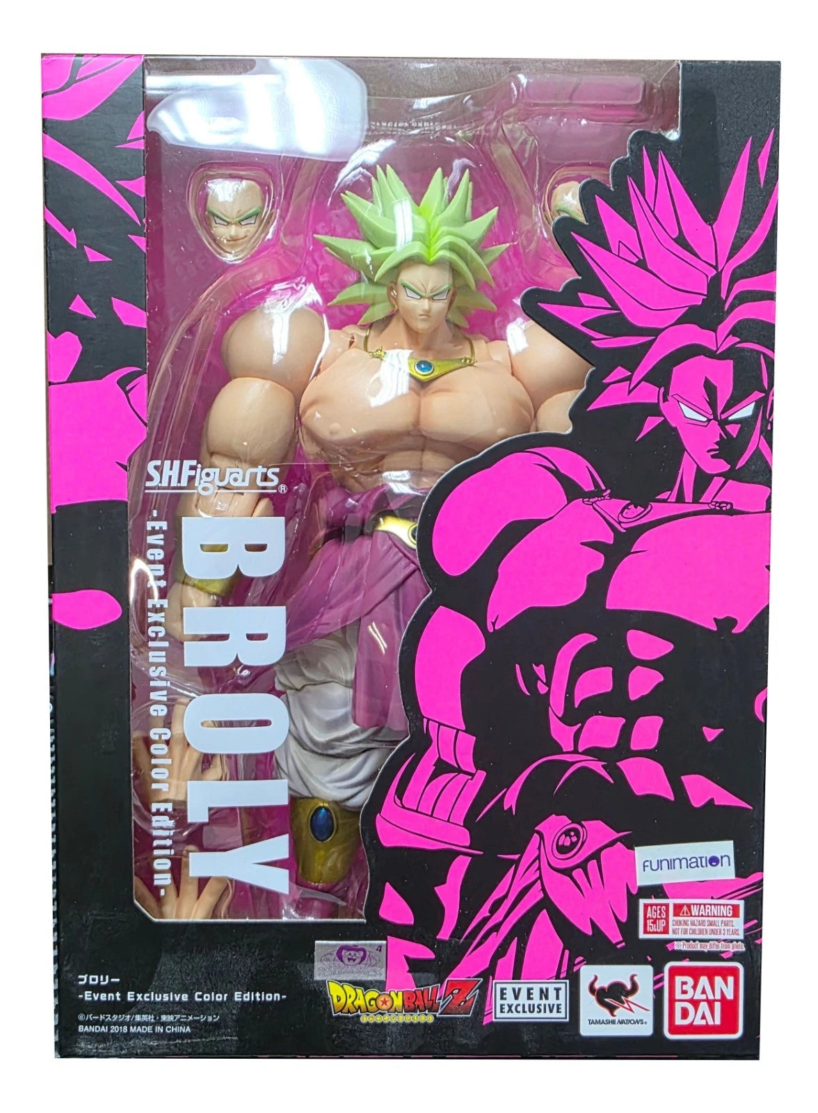 Tamashii Dragon Ball Z SS Broly S.H. Figuarts Action Figure Event Exclusive
