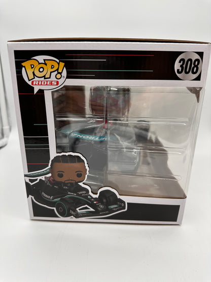 Funko Pop! Rides: Lewis Hamilton AMG Petronas Formula One Team #308 Collectible Vinyl Figure