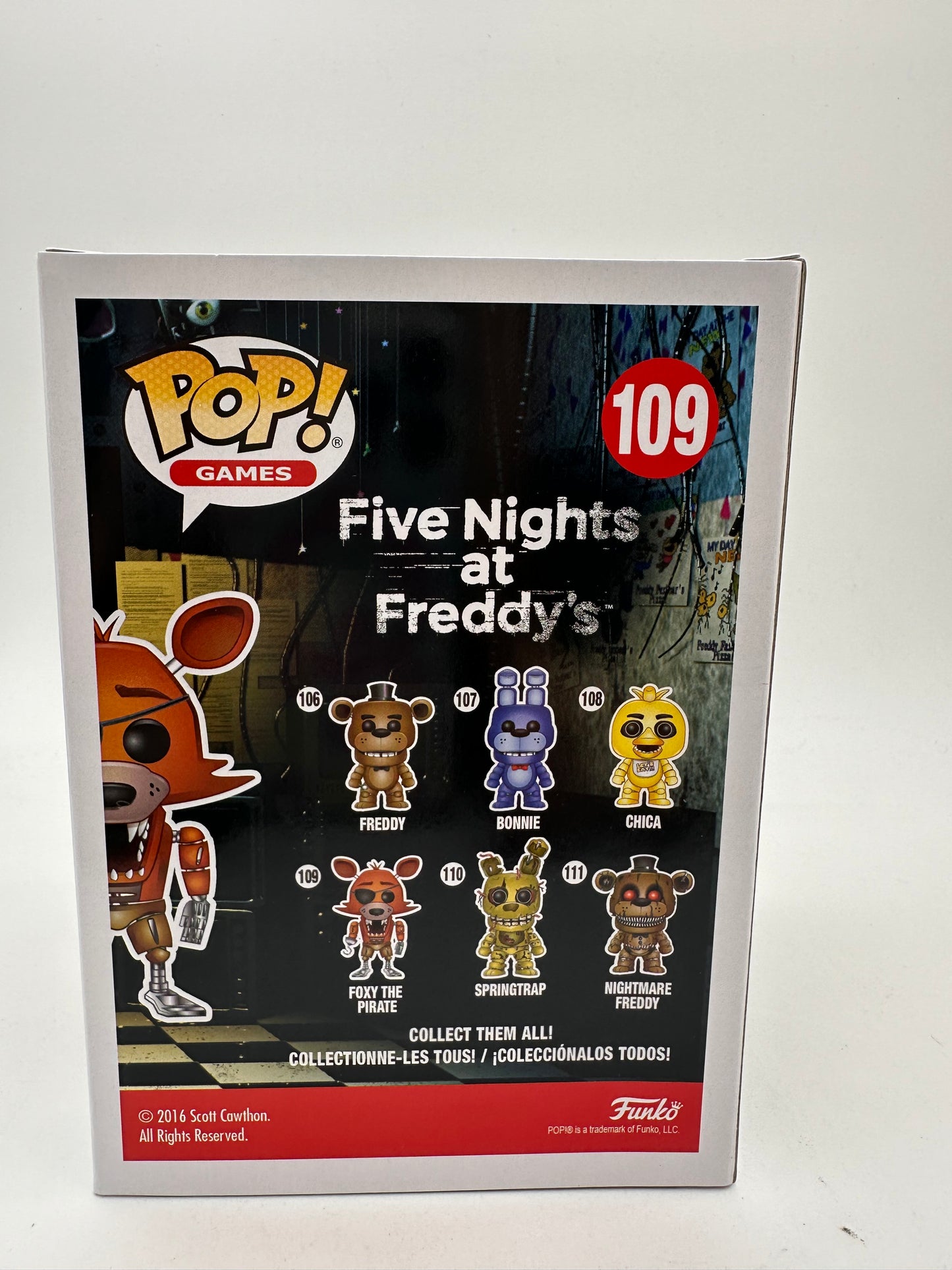 Funko Pop! Five Nights at Freddy's - Foxy the Pirate #109  FNAF Collectible Vinyl Figure