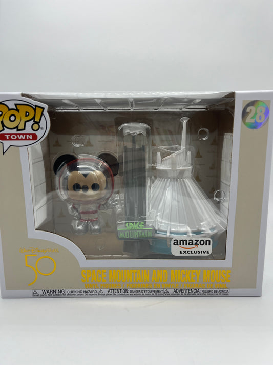 Funko POP! Walt Disney World 50th Anniversary - Space Mountain and Mickey #28 Town Collectible Figure