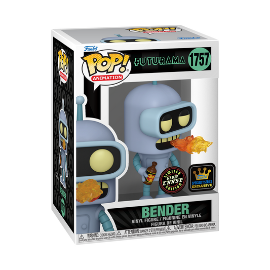 Funko Pop CHASE Futurama - Bender (GITD) Figure (Specialty Series)