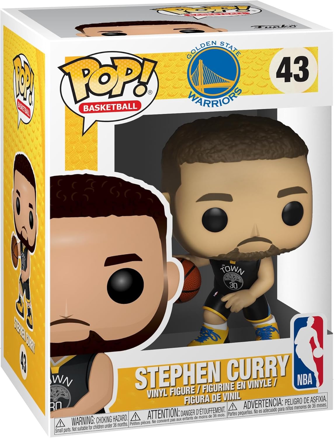 Funko Pop NBA Star: Golden State Warriors - Stephen Curry Figure