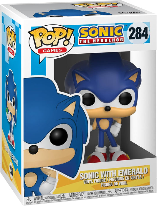 Funko Pop Sonic the Hedgehog - Sonic w/ Chaos Emerald Figure