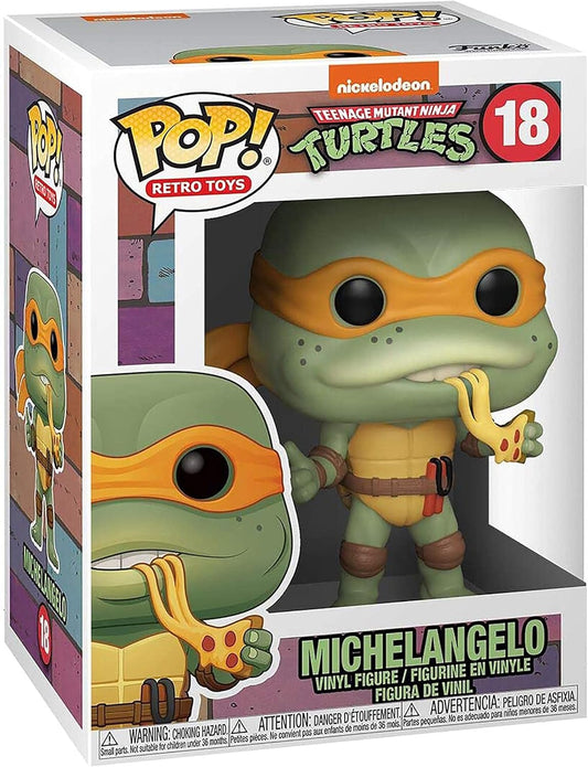 Funko Pop Teenage Ninja Turtles - Michelangelo w/ Pizza Figure