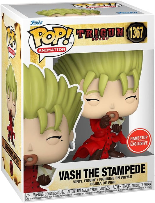 Funko Pop Trigun: Vash w/ Donuts Figure (Gamestop Exclusive)