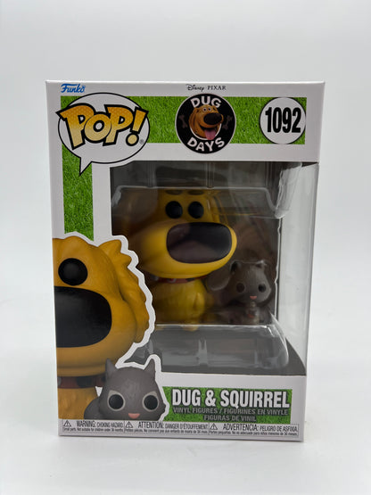 Funko  POP! Dug Days - Dug and Squirrel #1092 Disney Pixar Up Collectible Vinyl Figure