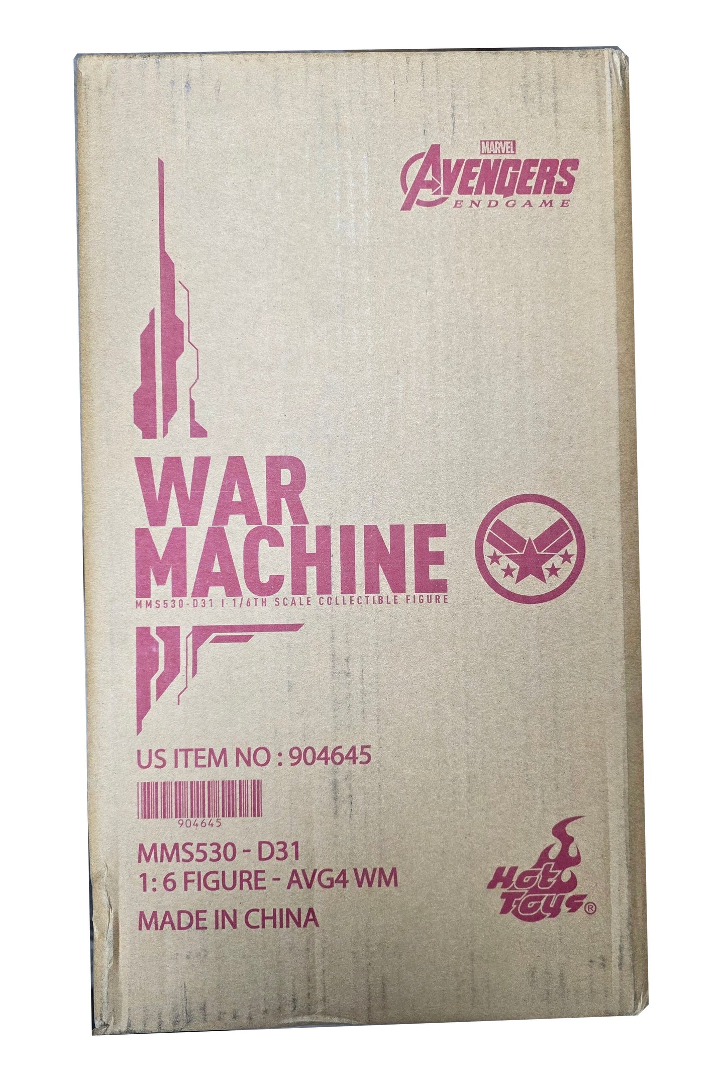 Hot Toys Avengers Endgame: War Machine 1/6 Scale Action Figure