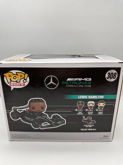 Funko Pop! Rides: Lewis Hamilton AMG Petronas Formula One Team #308 Collectible Vinyl Figure