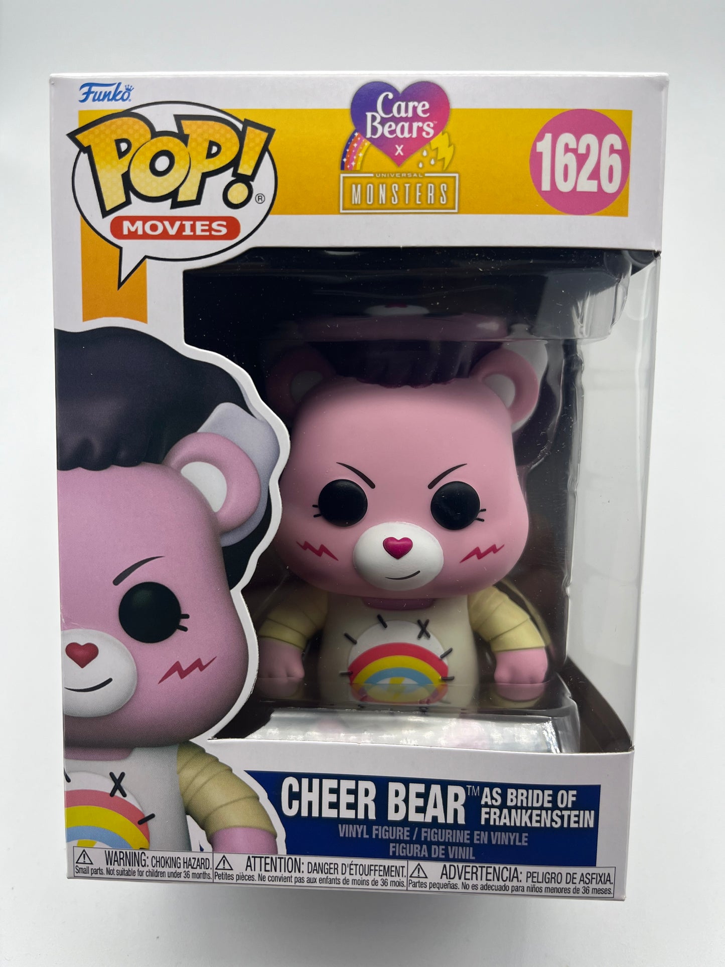 Funko Pop! Movies: Care Bears x Universal Monsters - Cheer Bear as Bride of Frankenstein #1626 Collectible Vinyl Figure