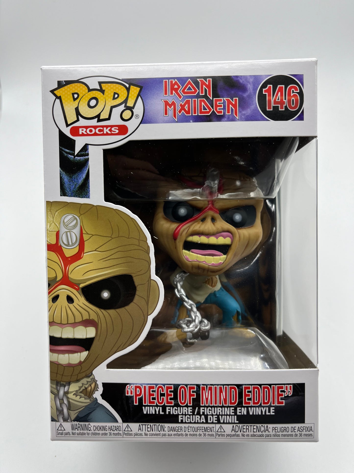 Funko Pop! Rocks: Iron Maiden- Piece of Mind Eddie #146 Collectible Vinyl Figure