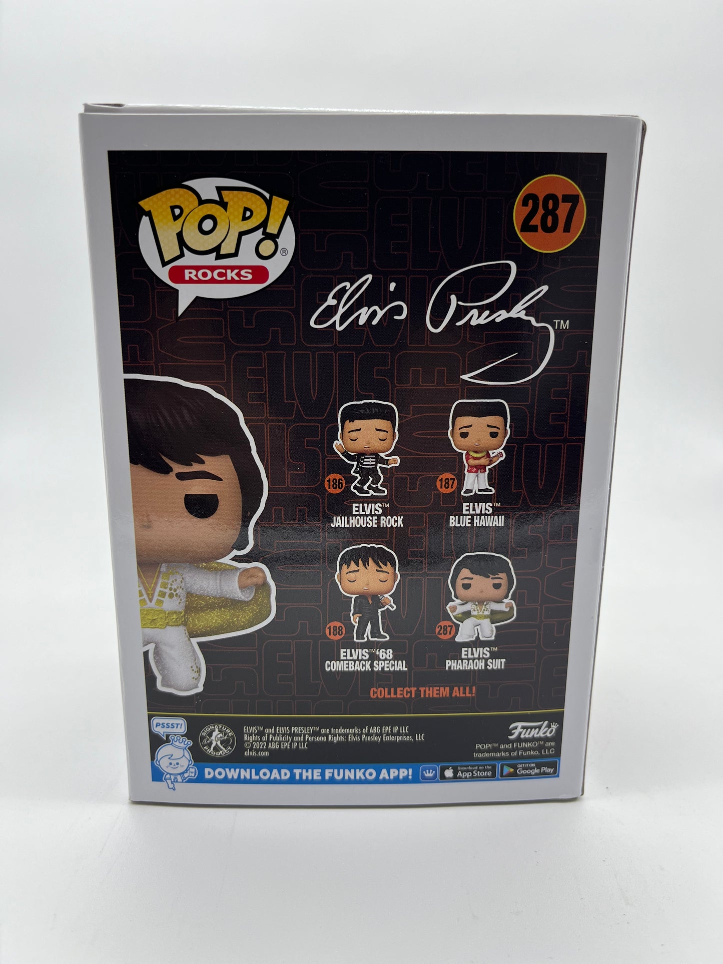 Funko Pop! Rocks: Elvis Presley Pharaoh Suit 'Diamond Collection' 'Amazon Exclusive'  #287 Collectible Vinyl Figure