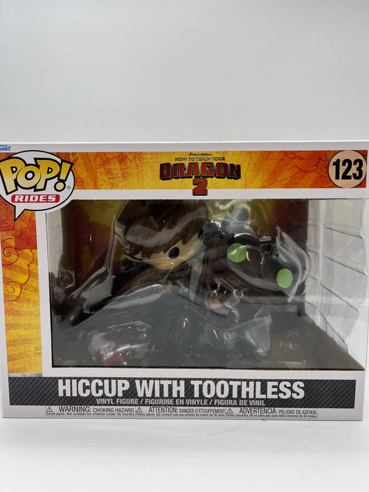 Funko Pop!  Rides: How to Train Your Dragon 2 - Hiccup & Toothless #123 Collectible Vinyl Figure