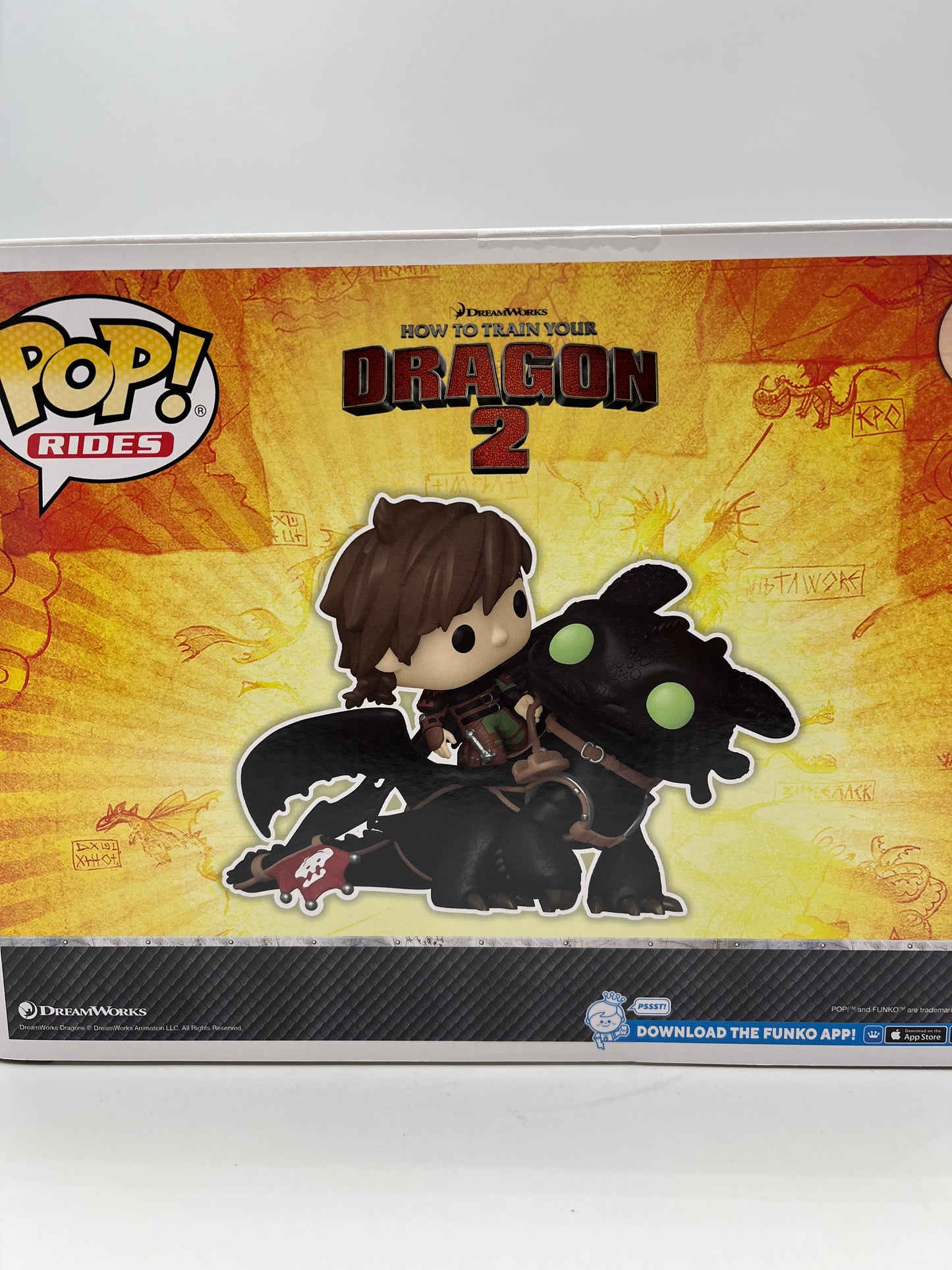 Funko Pop!  Rides: How to Train Your Dragon 2 - Hiccup & Toothless #123 Collectible Vinyl Figure