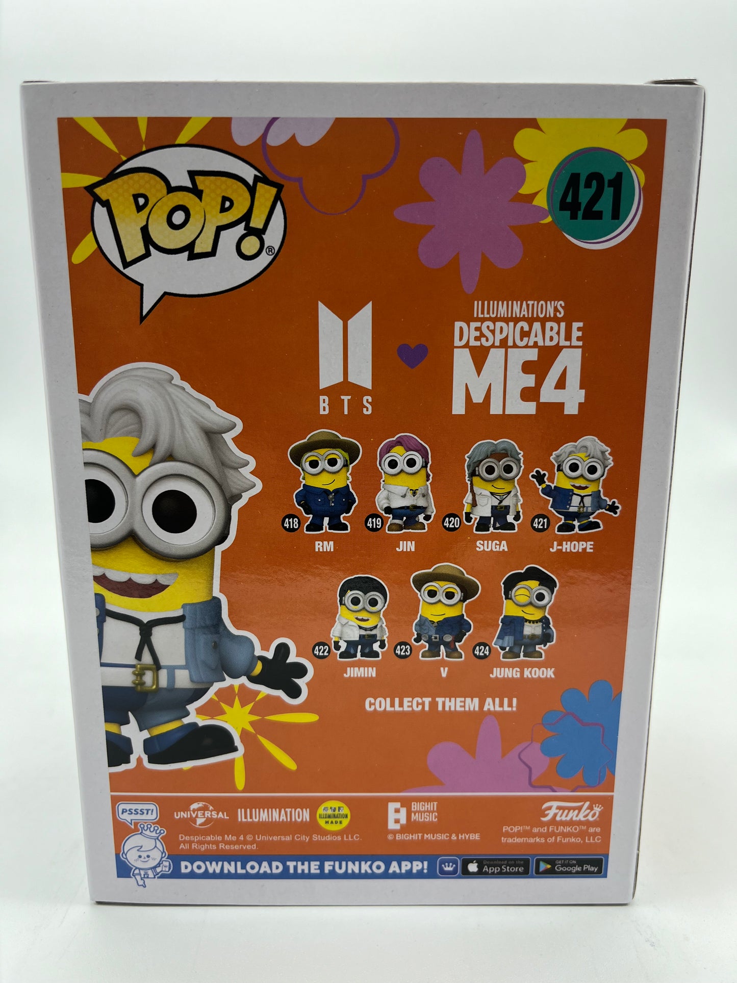 Funko Pop! BTS X Despicable Me 4 Minions: J-Hope #421 Collectible Vinyl Figure