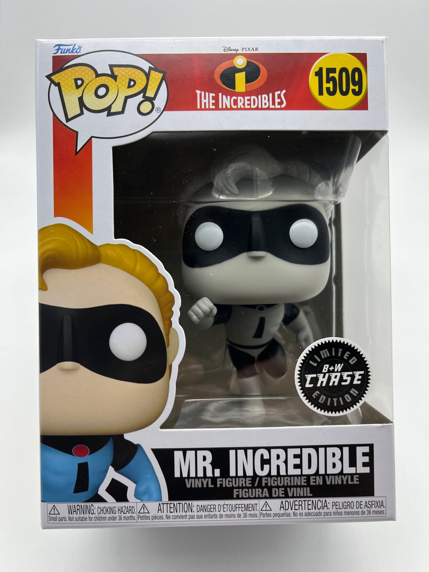 Funko Pop! The Incredibles -Mr. Incredible 'CHASE' #1509 Disney Pixar Collectible Vinyl Figure