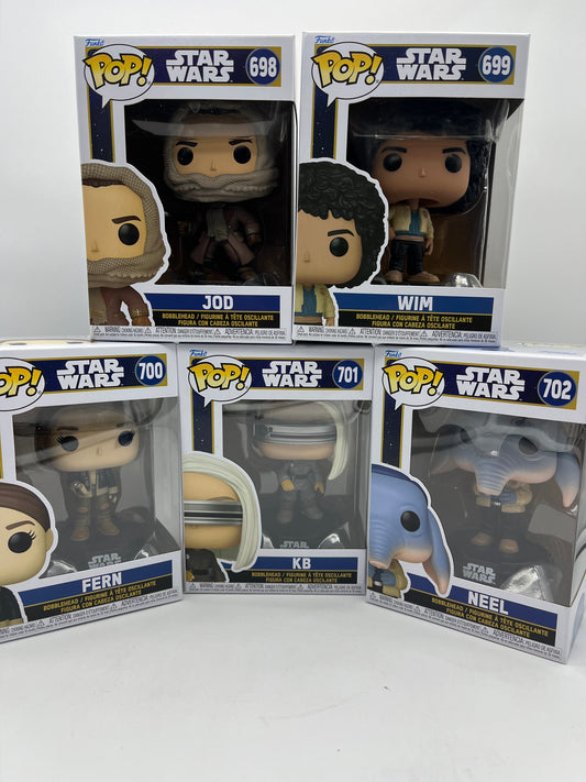 Funko Pop! Star Wars - Skeleton Crew - Set of 5 - Jod #698 Wim #699 Fern #700 KB #701 Neel #702 Collectible Vinyl Figures