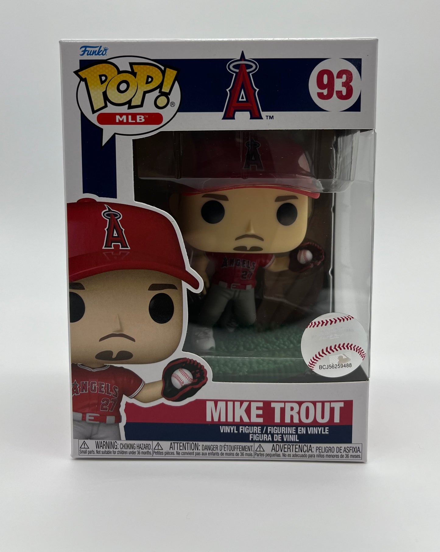 Funko Pop! MLB: Mike Trout - Los Angeles Angels Red Jersey #93