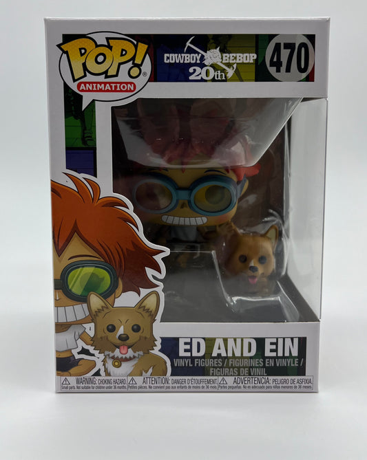 Funko Pop! Animation: Cowboy Bebop 20th - Edward & EIN #470 Vinyl Figures