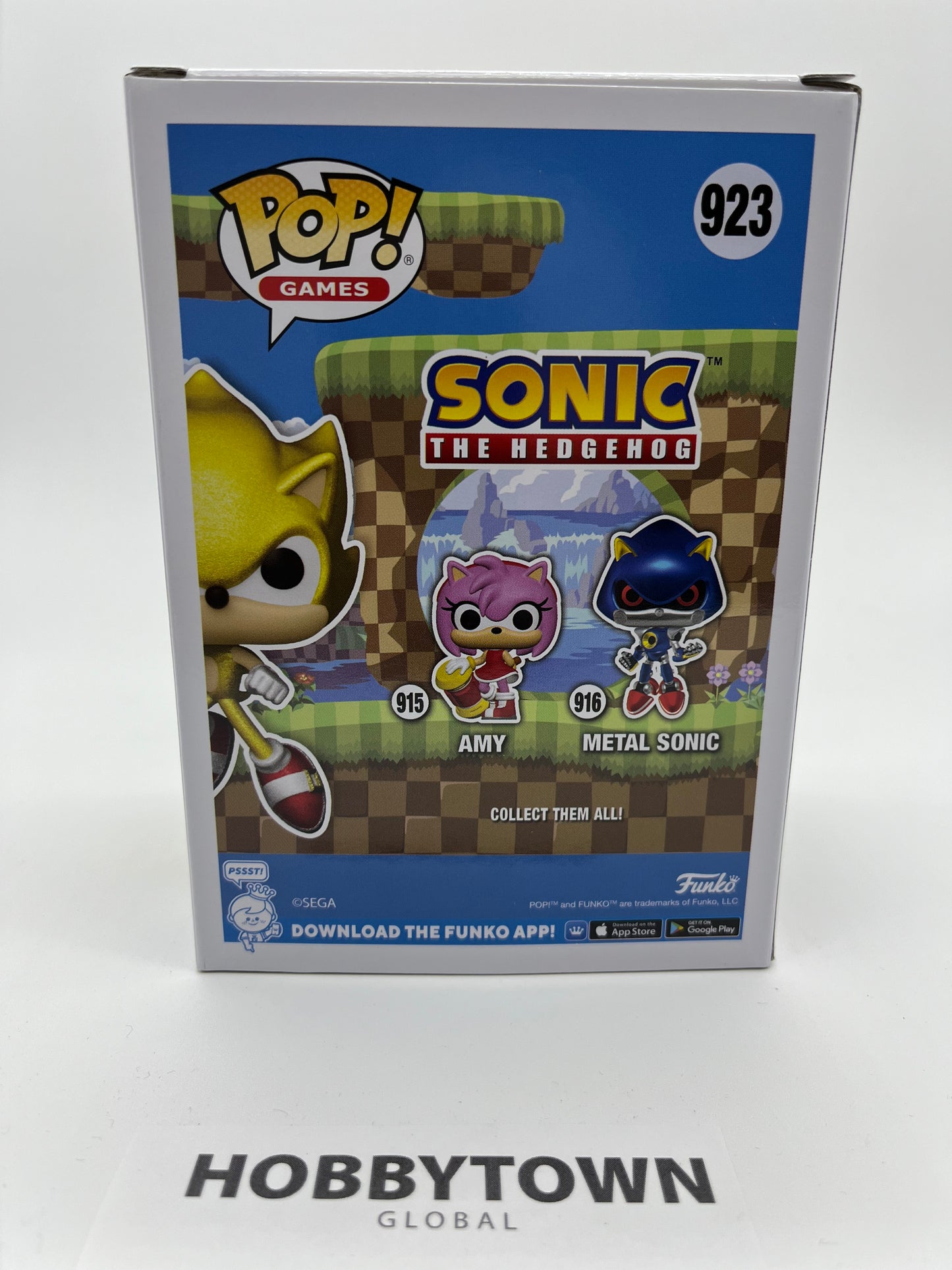 Funko Pop! Sonic The Hedgehog - Super Sonic 'CHASE' (AAA Anime Exclusive) #923 Limited Edition Collectible Vinyl Figure